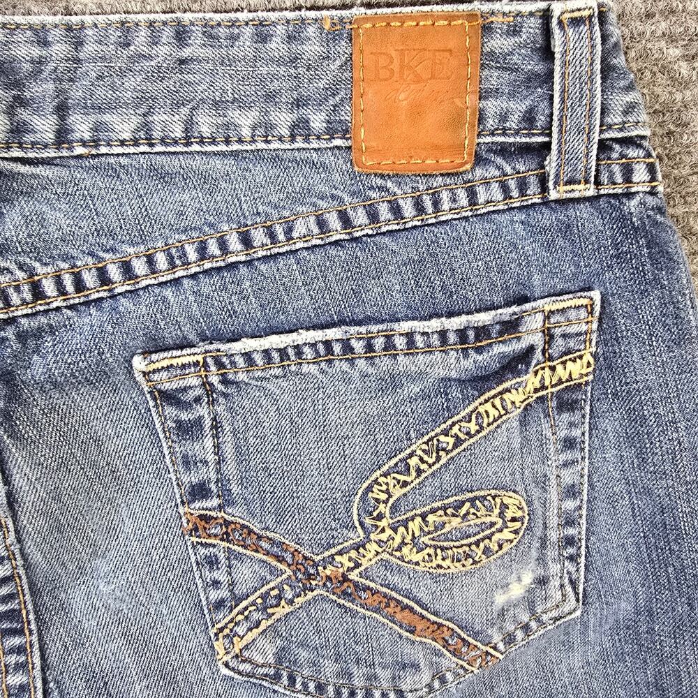 BKE Stella Jeans Womens 29x33 Blue Low Rise Bootcut Y2K Stretch Tall - Picture 6 of 10